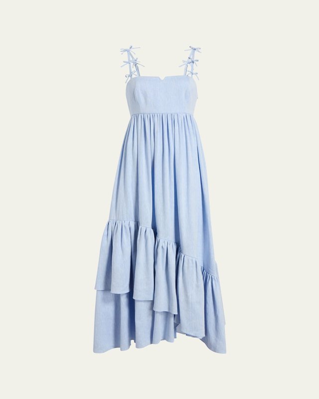 Bailey Bow Linen Suiting Dress